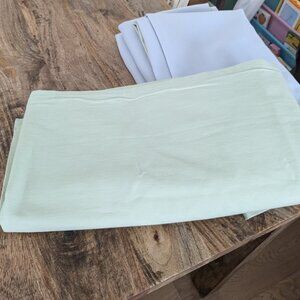 Set of four (4) Pottery Barn Kids light green blackout curtain panels